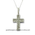 Bijoux pendants en croix en argent sterling 925 de bonne qualité et de conception simple (P50000)